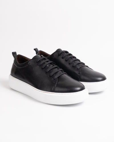 US01 BASKET NOIR EN CUIR