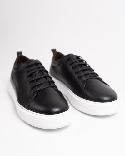 US01 BASKET NOIR EN CUIR